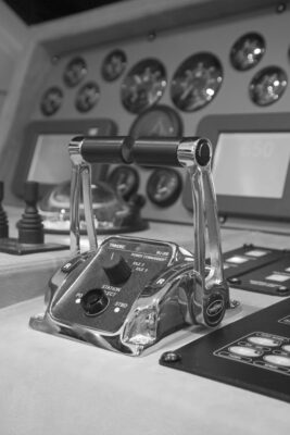Gammal cockpit som påminner om gamla 3dskrivare